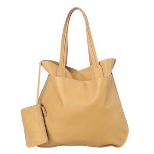 Bolsa Jil Sander Tote Couro Bege