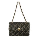 Bolsa-Chanel-Surpique-Flap-Preta