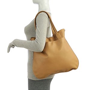 Bolsa Jil Sander Tote Couro Bege