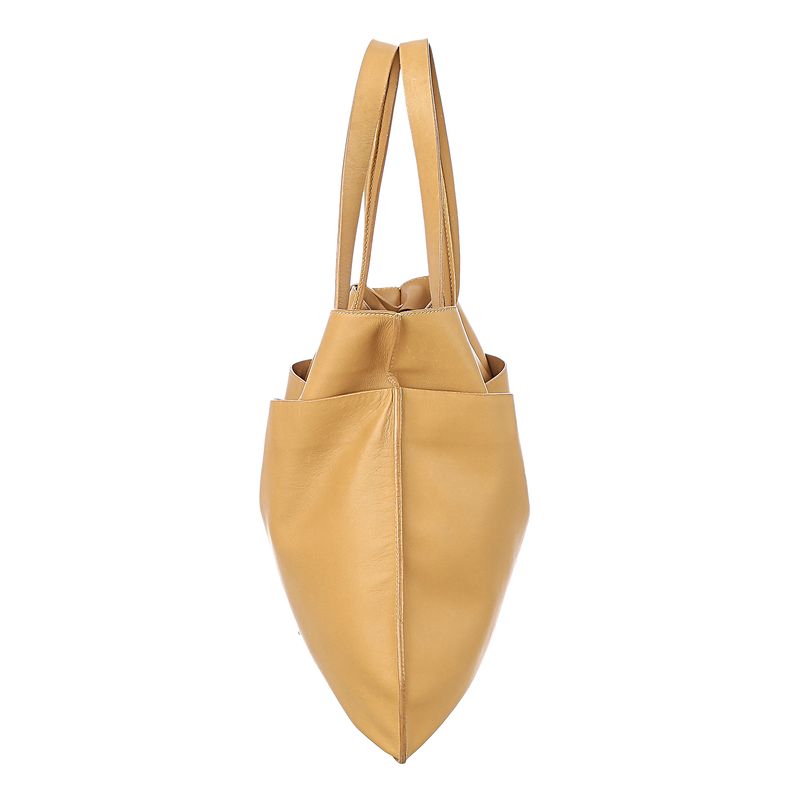 Bolsa-Jil-Sander-Tote-Couro-Bege