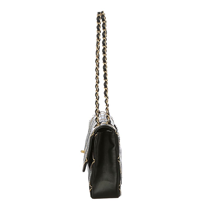 Bolsa-Chanel-Surpique-Flap-Preta