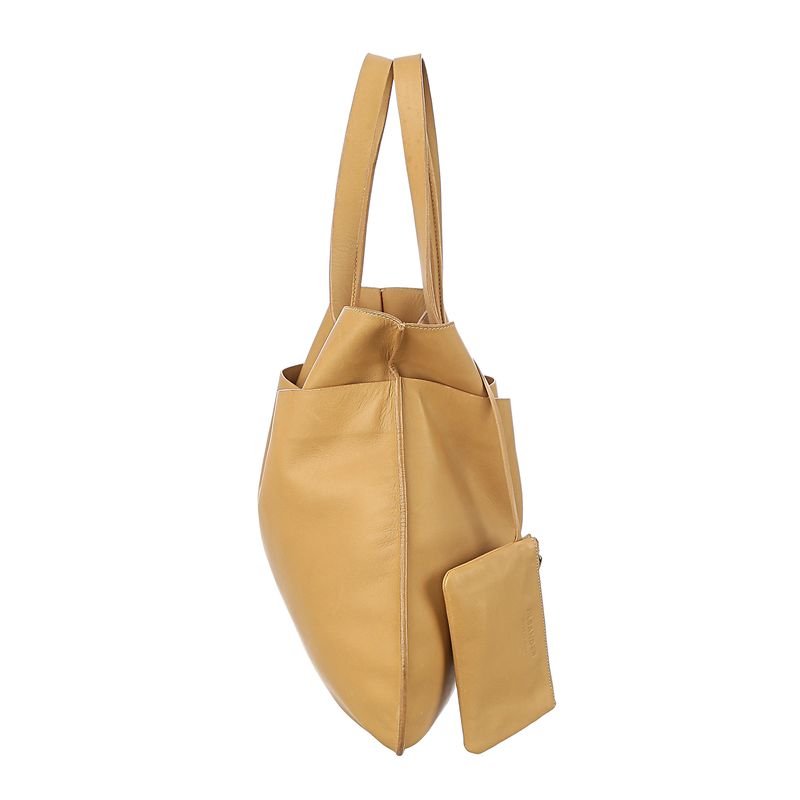 Bolsa-Jil-Sander-Tote-Couro-Bege