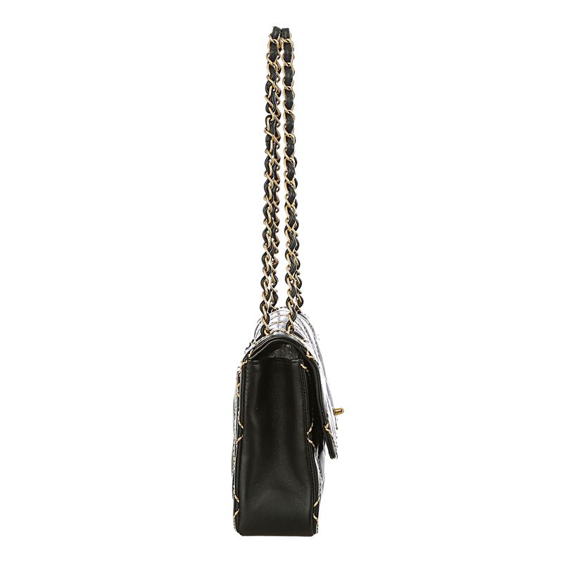 Bolsa-Chanel-Surpique-Flap-Preta