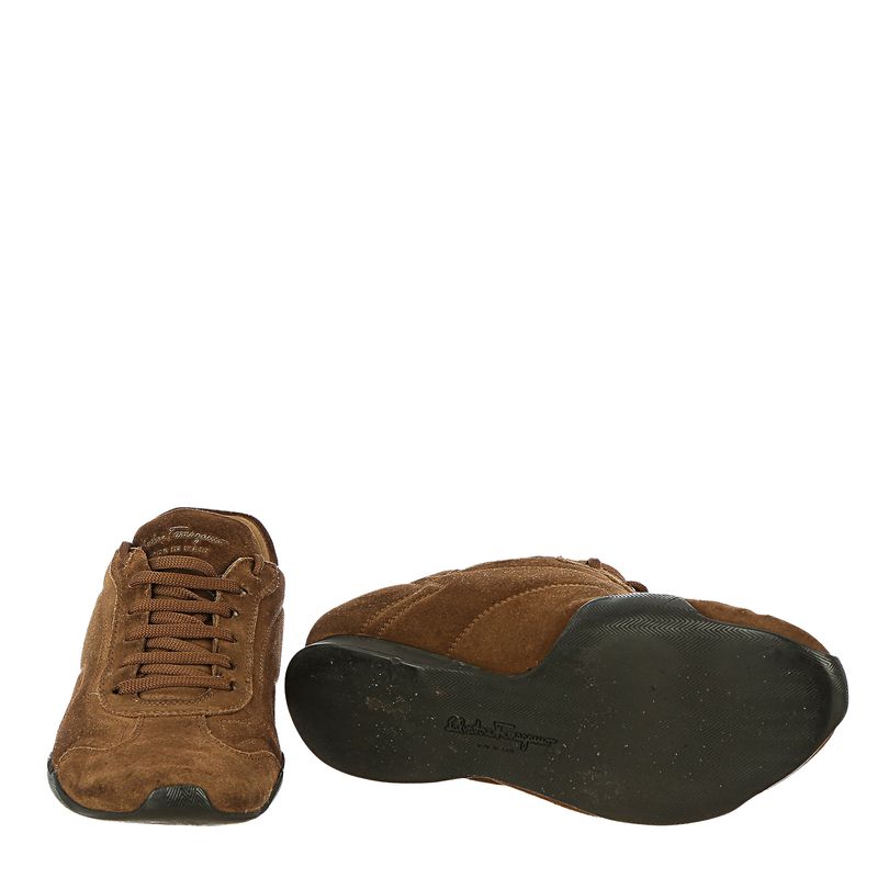 Tenis-Salvatore-Ferragamo-Camurca-Marrom