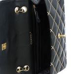 Bolsa-Chanel-Surpique-Flap-Preta