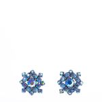 Brinco-Vintage-Pressao-Floco-de-Neve-Cristais-Azuis