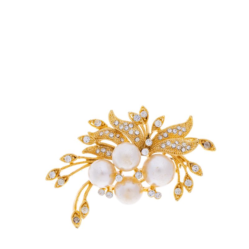 Broche-Vintage-Dourado-Contas-Peroladas-e-Strass