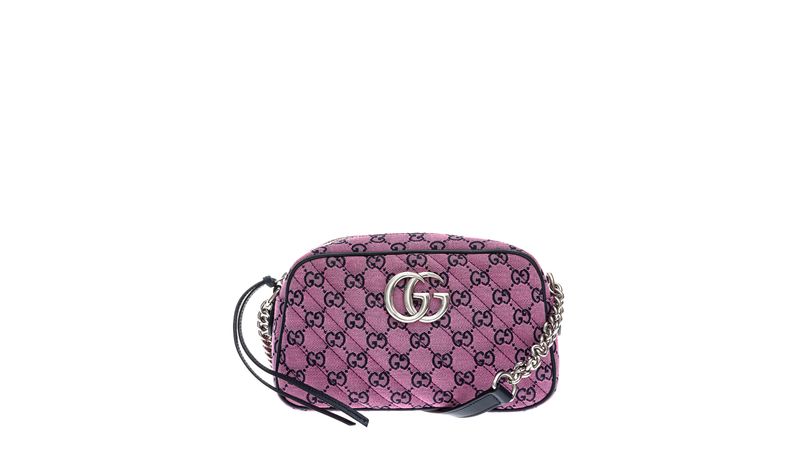 Bolsa Gucci Marmont GG Supreme Rosa Brecho de luxo Prettynew