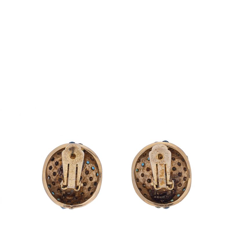 Brinco-Vintage-Pressao-Dourado-e-Cristais-Coloridos