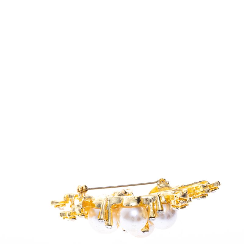 Broche-Vintage-Dourado-Contas-Peroladas-e-Strass