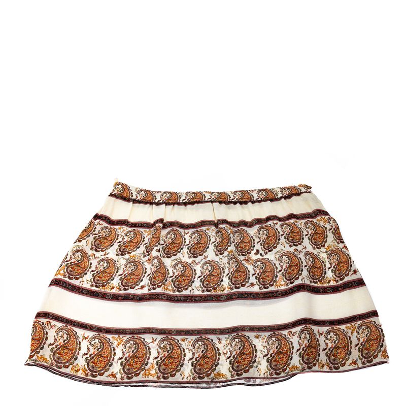 Saia-Cris-Barros-Midi-Bege-Estampada