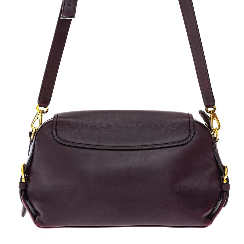 Bolsa-Salvatore-Ferragamo-Fiamma-Flap-Couro-Vinho