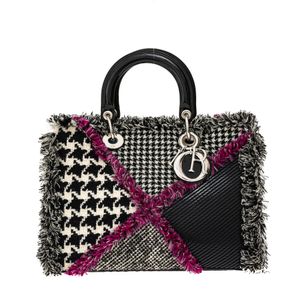Bolsa Christian Dior Diorissimo Patchwork Pied Poule