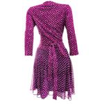 Vestido-Diane-Von-Furstenberg-Roxo-com-Bolinhas