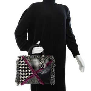 Bolsa Christian Dior Diorissimo Patchwork Pied Poule