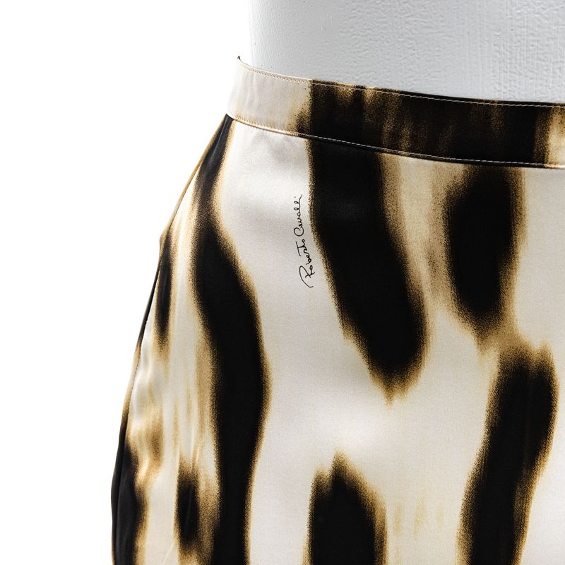 Saia-Roberto-Cavalli-Seda-Animal-Print