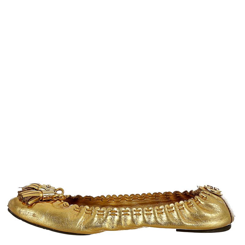 Sapatilha-Tory-Burch-Tassel-Couro-Dourado