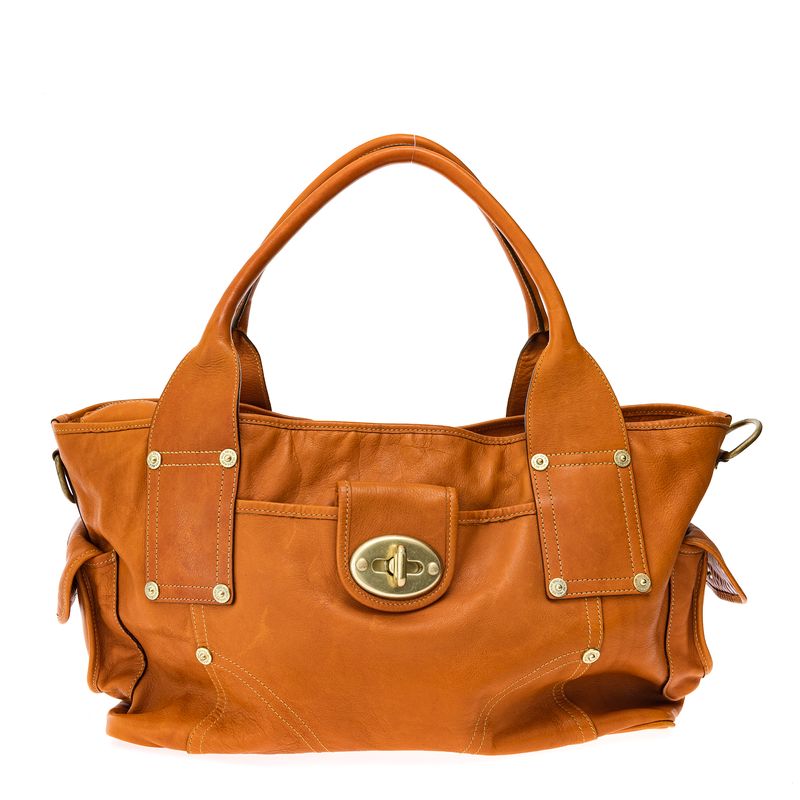 Bolsa-Mulberry-Tote-Couro-Laranja