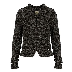 Casaco Chanel Tweed Lã Preto