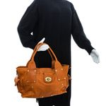 Bolsa-Mulberry-Tote-Couro-Laranja