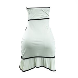 Vestido Emporio Armani Menta e Viés Preto