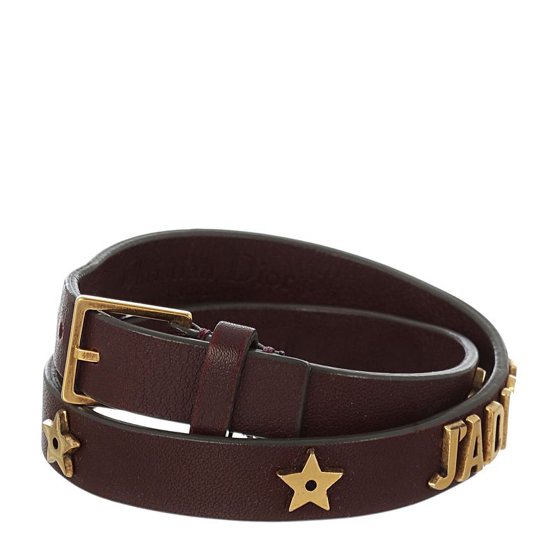 Pulseira-Christian-Dior-J-ADIOR-Couro-Marrom