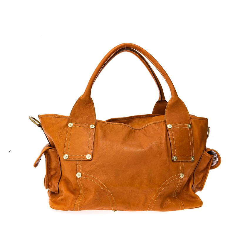 Bolsa-Mulberry-Tote-Couro-Laranja