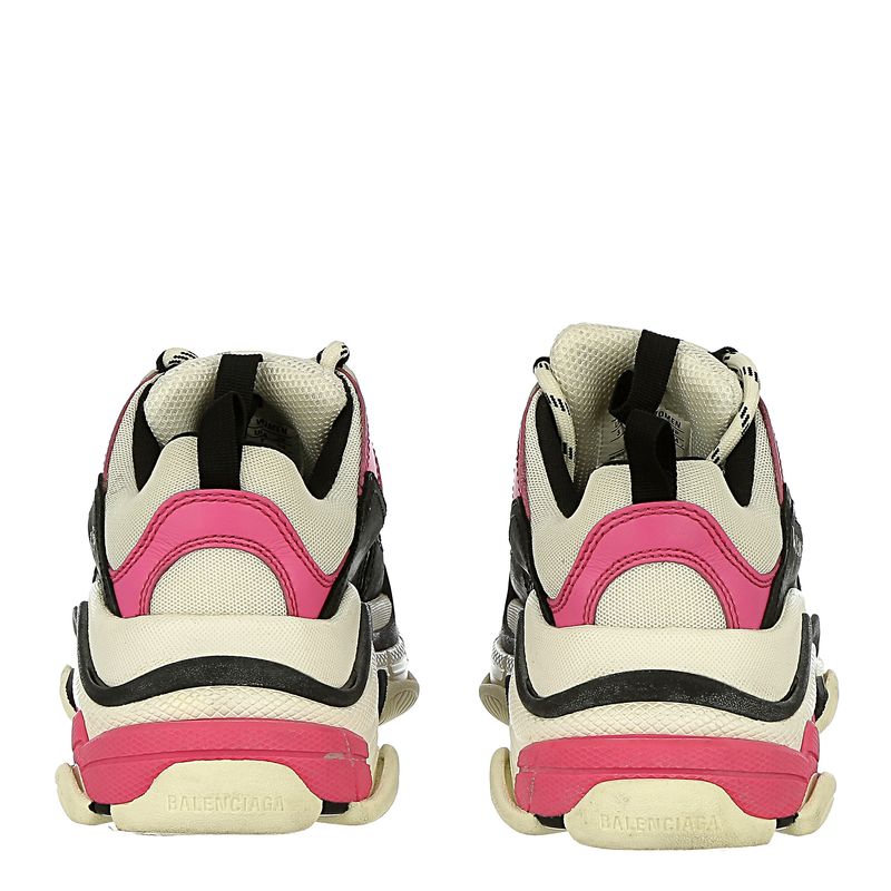 Tenis-Balenciaga-Triple-S-Rosa-Branco-e-Preto