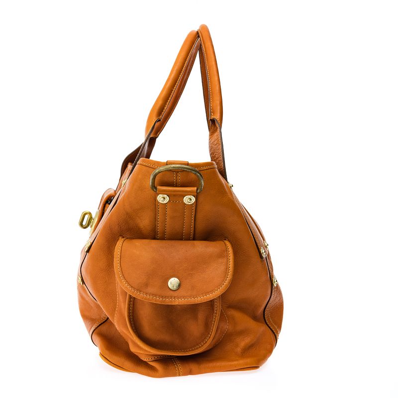 Bolsa-Mulberry-Tote-Couro-Laranja