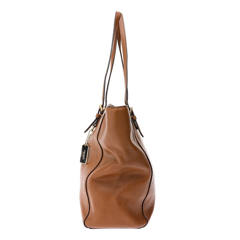 Bolsa-Coach-Tote-Couro-Caramelo