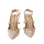 Scarpin-Valentino-Garavani-Rockstud-Verniz-Bege