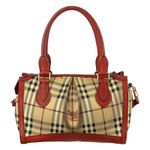 Bolsa-Burberry-Transversal-House-Check-e-Couro-Vermelho