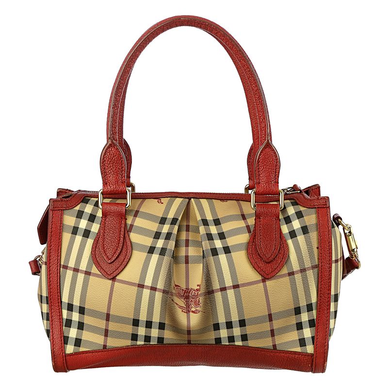 Bolsa-Burberry-Transversal-House-Check-e-Couro-Vermelho