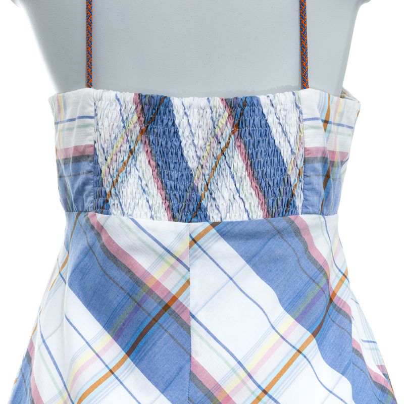 Vestido-Cris-Barros-Kayin-Xadrez-Branco-e-Azul