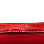 Bolsa-Celine-Trapeze-Couro-e-Camurca-Vermelho