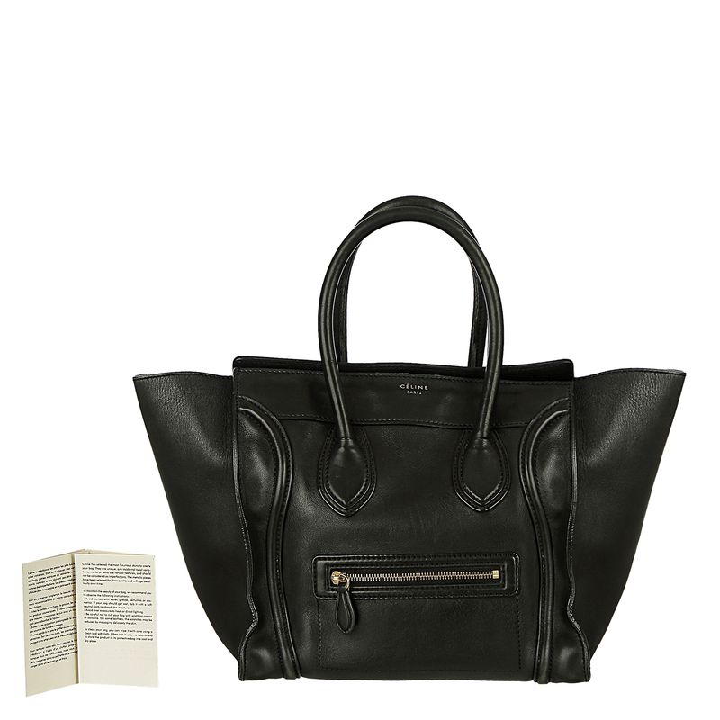 Bolsa-Celine-Luggage-Couro-Preto