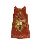 Vestido-Dolce---Gabbana-Infantil-Broccato-Terracota