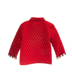 Casaco Burberry Infantil Metalassê Vermelho