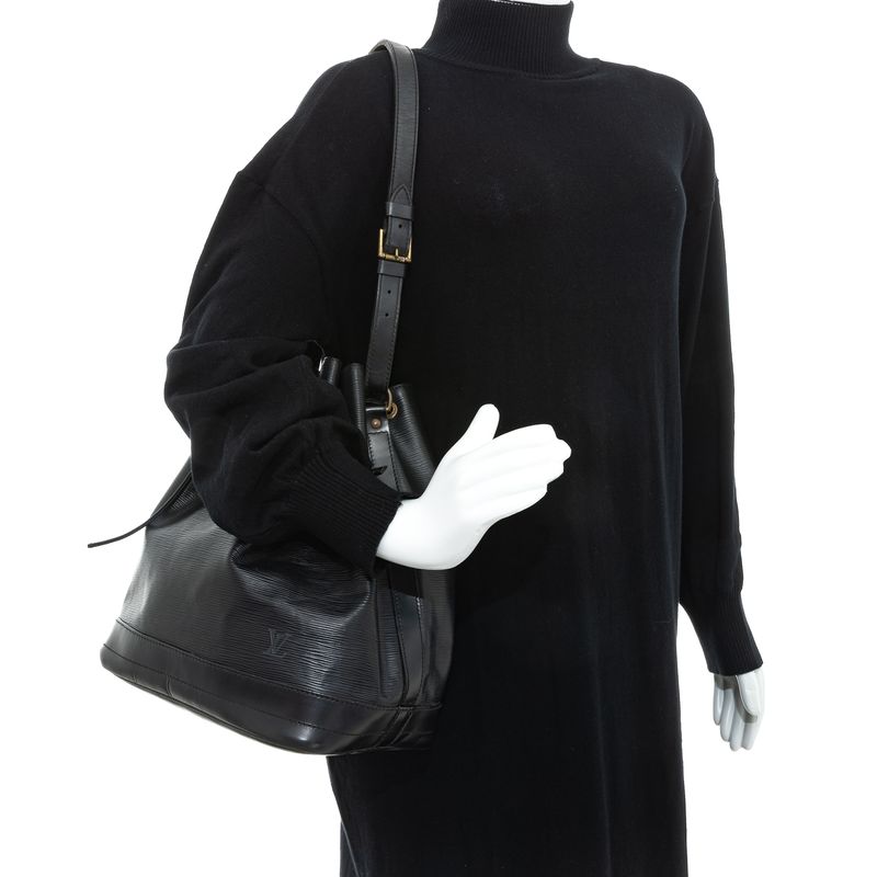Bolsa-Louis-Vuitton-Noe-GM-Couro-Epi-Preto