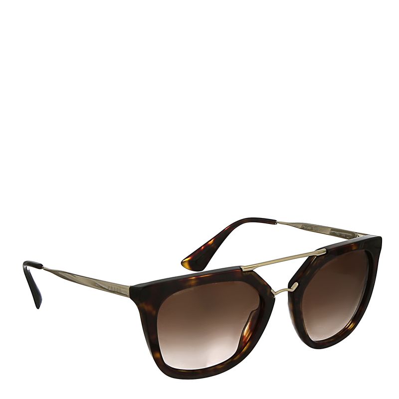 Oculos-Prada-Acetato-Marrom-E-Metal-Dourado