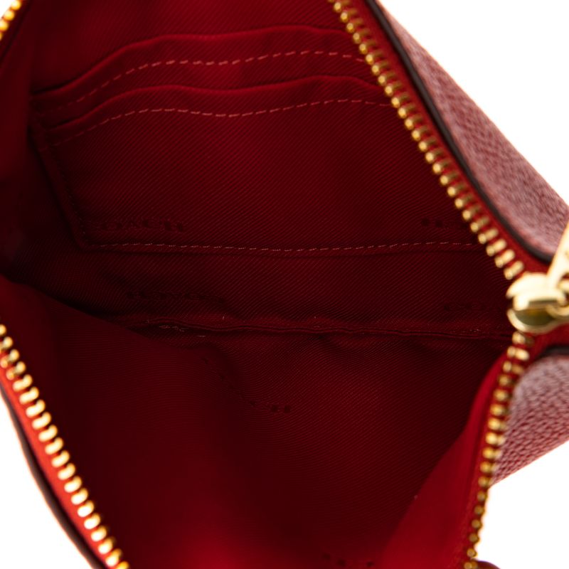 Clutch-Coach-Couro-Vermelho