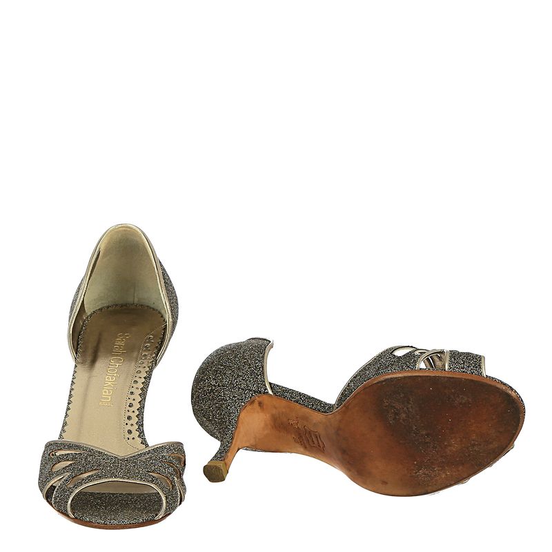 Sapato-De-Salto-Sarah-Chofakian-Glitter-Prateado