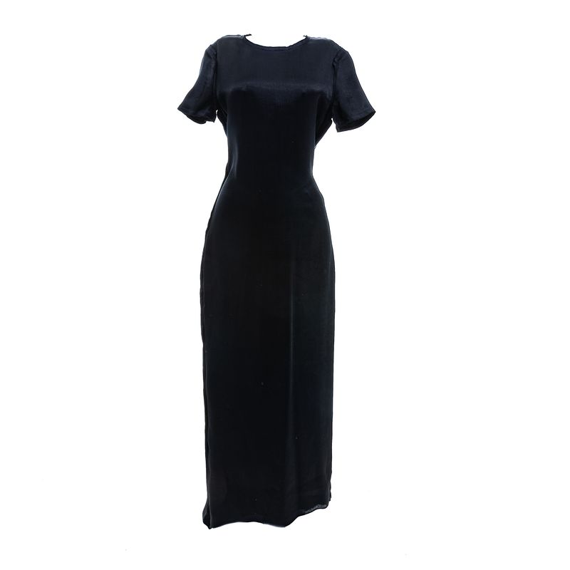 Vestido-Lanvin-Longo-Cupro-e-Seda-Preto