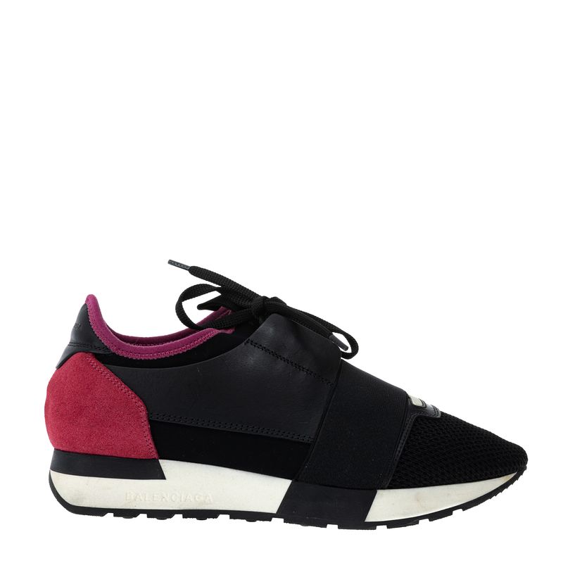 Tenis-Balenciaga-Race-Runner-Preto-e-Rosa