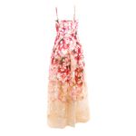 Vestido-Kay-Unger-Floral-Rosa