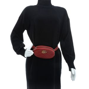 Pochete Gucci GG Marmont Vermelha