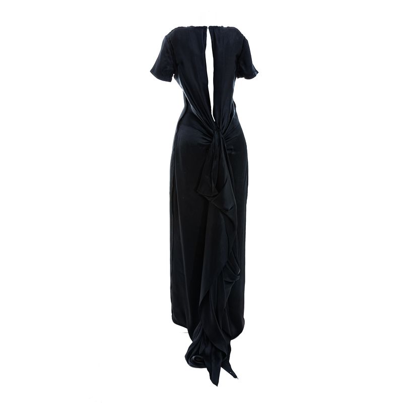 Vestido-Lanvin-Longo-Cupro-e-Seda-Preto