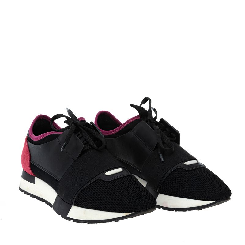 Tenis-Balenciaga-Race-Runner-Preto-e-Rosa