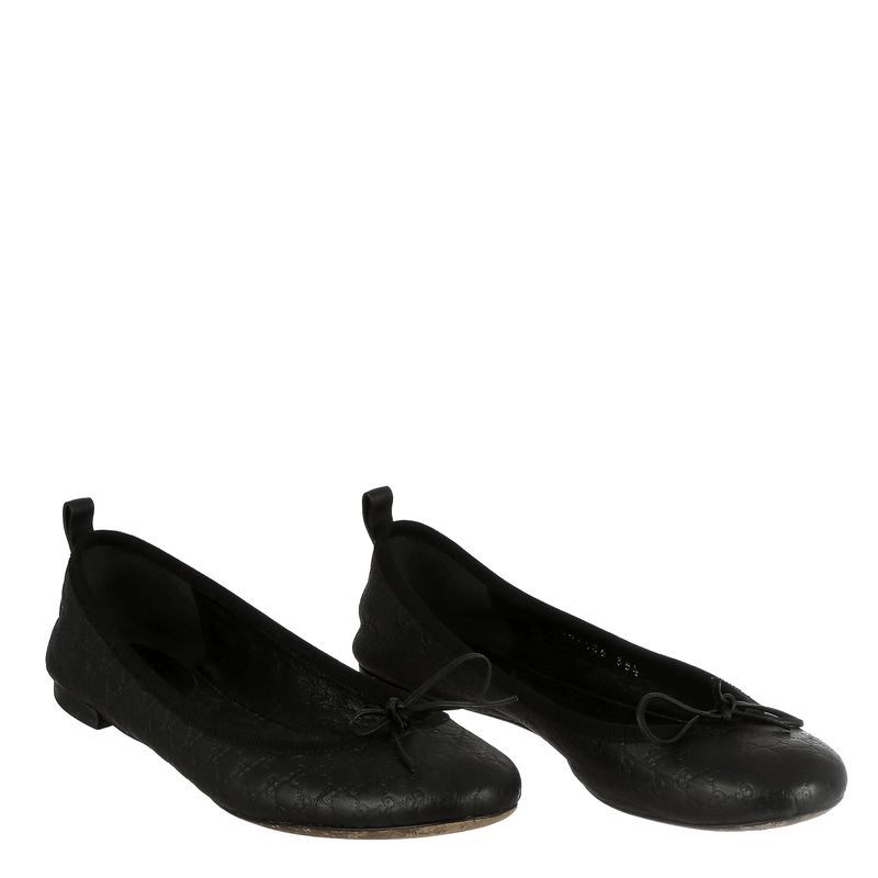 Sapatilha-Gucci-Couro-Preto-e-Logo