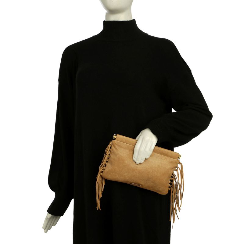 Clutch-Miu-Miu-Couro-Marrom-e-Franjas